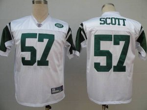 Jerseys Factory Cheap Jets #57 Bart Scott White Stitched NFL Jer
