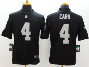Jerseys Factory Cheap Nike Raiders #4 Derek Carr Black Team Colo