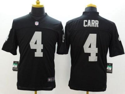 Jerseys Factory Cheap Nike Raiders #4 Derek Carr Black Team Colo
