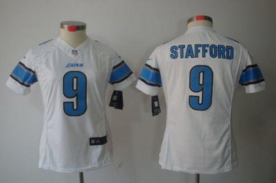 Jerseys Factory Cheap Nike Lions #9 Matthew Stafford White Women