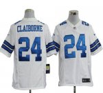 Jerseys Factory Cheap Nike Cowboys #24 Morris Claiborne White Me
