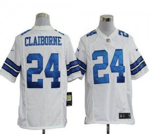 Jerseys Factory Cheap Nike Cowboys #24 Morris Claiborne White Me