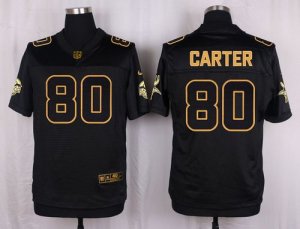 Jerseys Factory Cheap Nike Vikings #80 Cris Carter Black Men's S