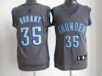 Jerseys Factory Cheap Thunder #35 Kevin Durant Grey Graystone Fa