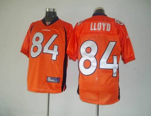 Jerseys Factory Cheap Broncos #84 Brandon Lloyd Orange Stitched