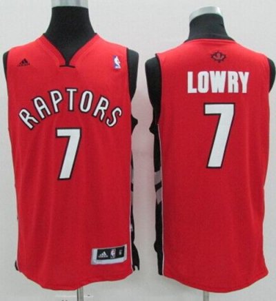 Jerseys Factory Cheap Revolution 30 Raptors #7 Kyle Lowry Red St