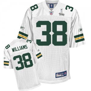 Jerseys Factory Cheap Packers #38 Tramon Williams White Super Bo