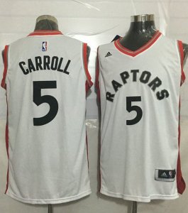 Jerseys Factory Cheap Raptors #5 DeMarre Carroll White Stitched