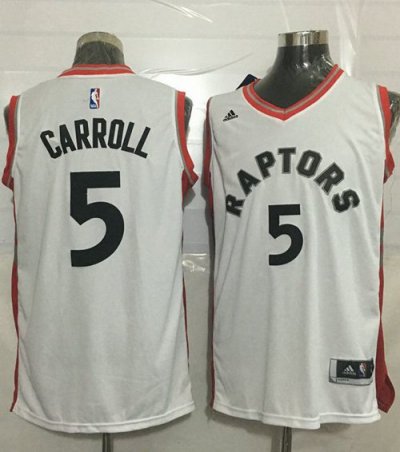 Jerseys Factory Cheap Raptors #5 DeMarre Carroll White Stitched