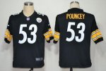 Jerseys Factory Cheap Nike Steelers #53 Maurkice Pouncey Black T