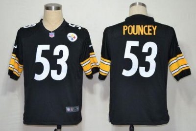 Jerseys Factory Cheap Nike Steelers #53 Maurkice Pouncey Black T