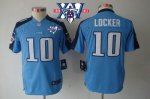 Jerseys Factory Cheap Nike Titans #10 Jake Locker Light Blue Tea