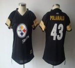 Jerseys Factory Cheap Steelers #43 Troy Polamalu Black 2011 Wome