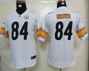 Jerseys Factory Cheap Nike Steelers #84 Antonio Brown White Yout