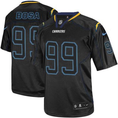 Jerseys Factory Cheap Nike Chargers #99 Joey Bosa Lights Out Bla