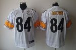 Jerseys Factory Cheap Steelers #84 Antonio Brown White Stitched