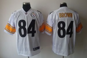 Jerseys Factory Cheap Steelers #84 Antonio Brown White Stitched