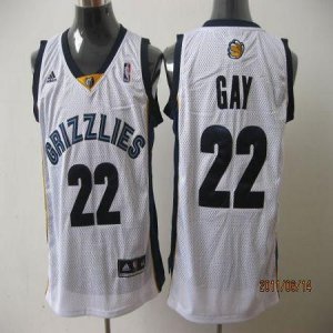 Jerseys Factory Cheap Grizzlies #22 Rudy Gay Revolution 30 White