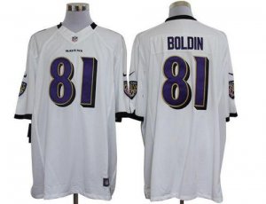 Jerseys Factory Cheap Nike Ravens #81 Anquan Boldin White Men's