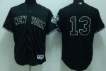 Jerseys Factory Cheap Yankees #13 Alex Rodriguez Embroidered Bla