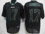Jerseys Factory Cheap Jets #17 Plaxico Burress Lights Out Black