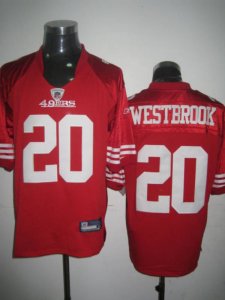 Jerseys Factory Cheap 49ers #20 Brian Westbrook Red Stitched NFL