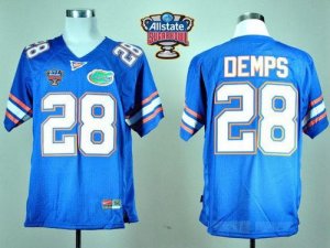 Jerseys Factory Cheap Gators #28 Jeff Demps Blue Allstate Sugar