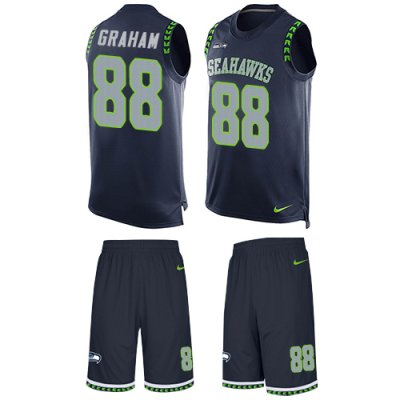 Jerseys Factory Cheap Nike Seahawks #88 Jimmy Graham Steel Blue