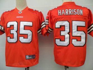 Jerseys Factory Cheap Browns #35 Jerome Harrison Orange Stitched