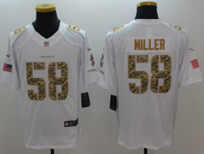 Jerseys Factory Cheap Nike Broncos #58 Von Miller White Men's St