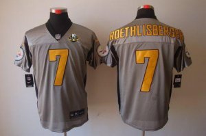 Jerseys Factory Cheap Nike Steelers #7 Ben Roethlisberger Grey S