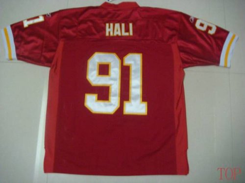 Jerseys Factory Cheap Chiefs #91 Tamba Hali Red Stitched NFL Jer