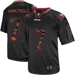 Jerseys Factory Cheap Nike 49ers #7 Colin Kaepernick Black Men's