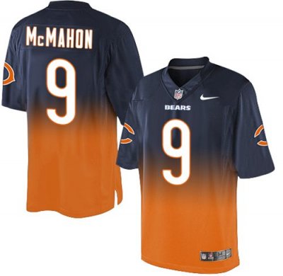 Jerseys Factory Cheap Nike Bears #9 Jim McMahon Navy Blue/Orange