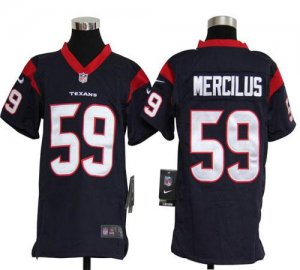 Jerseys Factory Cheap Nike Texans #59 Whitney Mercilus Navy Blue
