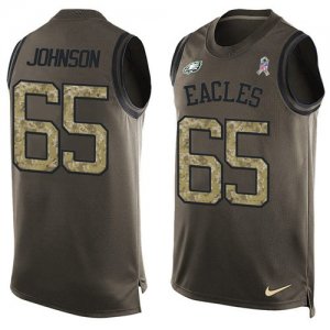 Jerseys Factory Cheap Nike Eagles #65 Lane Johnson Green Men's S