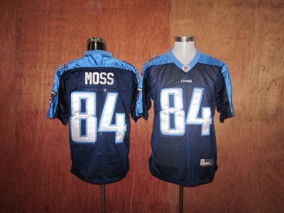 Jerseys Factory Cheap Titans #84 Randy Moss Stitched Dark Blue N