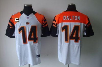 Jerseys Factory Cheap Nike Bengals #14 Andy Dalton White With C