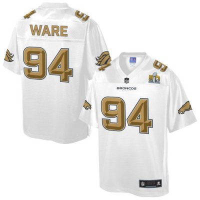 Jerseys Factory Cheap Nike Broncos #94 DeMarcus Ware White Men's