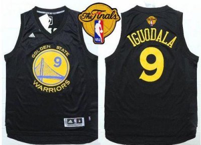 Jerseys Factory Cheap Warriors #9 Andre Iguodala Black Fashion T