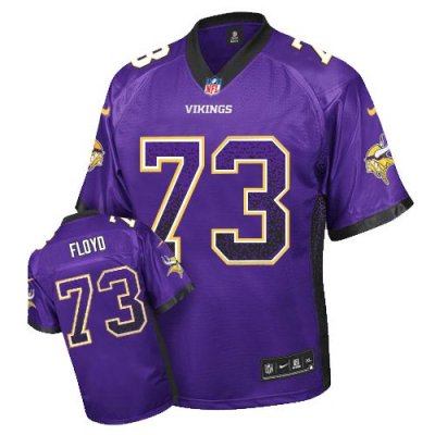 Jerseys Factory Cheap Nike Vikings #73 Sharrif Floyd Purple Team