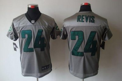 Jerseys Factory Cheap Nike Jets #24 Darrelle Revis Grey Shadow M