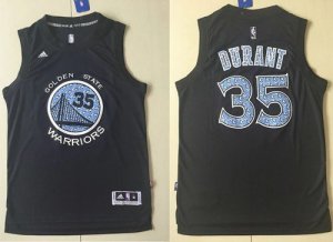 Jerseys Factory Cheap Warriors #35 Kevin Durant Black Diamond Fa