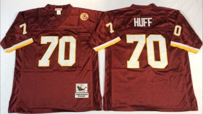 Jerseys Factory Cheap Mitchell And Ness Redskins #70 Sam Huff Re