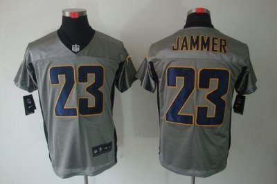 Jerseys Factory Cheap Nike Chargers #23 Quentin Jammer Grey Shad