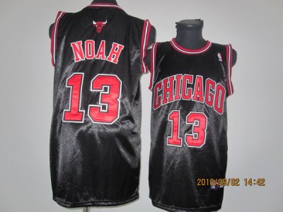 Jerseys Factory Cheap Bulls #13 Joakim Noah Embroidered Black NB