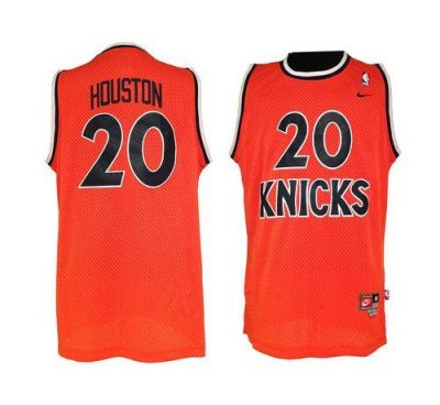 Jerseys Factory Cheap Nike Knicks #20 Allan Houston Orange Throw