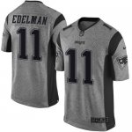 Jerseys Factory Cheap Nike Patriots #11 Julian Edelman Gray Men'