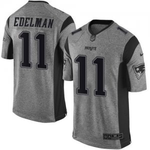 Jerseys Factory Cheap Nike Patriots #11 Julian Edelman Gray Men'