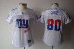 Jerseys Factory Cheap Giants #80 Victor Cruz White 2011 Women's